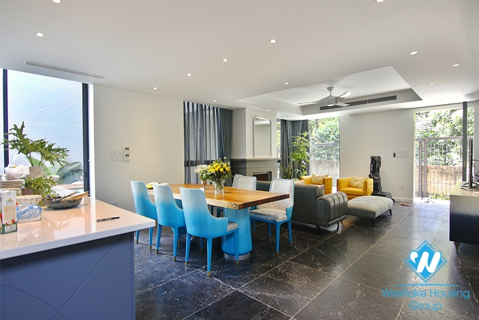 The newest house on the market is carefully prepared by the owner for every detail for rent in Ngoc Thuy Long Bien